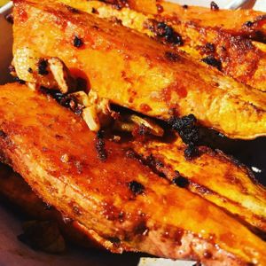 Sweet potato wedges at Kemu in Terrigal