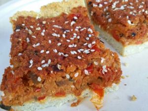 vegan quiche at Lifemotiv in Warsaw