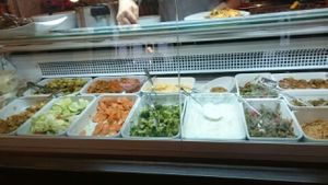 very delicious buffet everyday at Milidia Feinkost in Berlin
