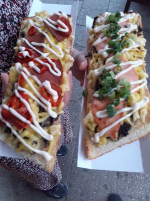 Vegan hardcore on the left and vegan "poważna" on the right at ZZtop in Wroclaw