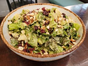 Manta salad at The Pitted Date in Playa Del Carmen