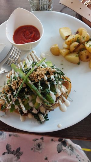 Savory Crepes glutenfree at The Pitted Date in Playa Del Carmen