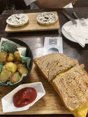 Breakfast panini at The Pitted Date in Playa Del Carmen