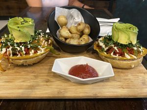 Bagelwich at The Pitted Date in Playa Del Carmen