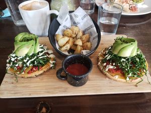 Bagelwich at The Pitted Date in Playa Del Carmen