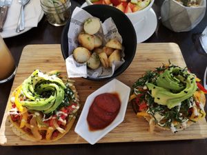 Bagel at The Pitted Date in Playa Del Carmen