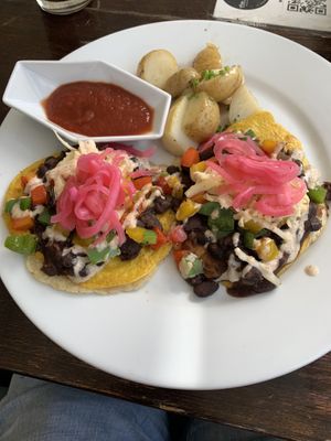  Egan Huevos Rancheros  at The Pitted Date in Playa Del Carmen