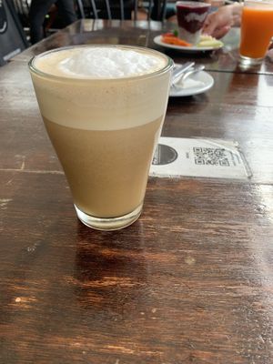 Latte  at The Pitted Date in Playa Del Carmen