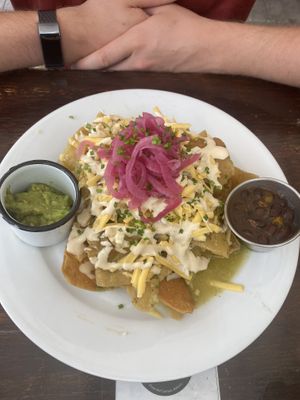 Chilaquiles   at The Pitted Date in Playa Del Carmen