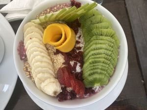Açaí bowl   at The Pitted Date in Playa Del Carmen