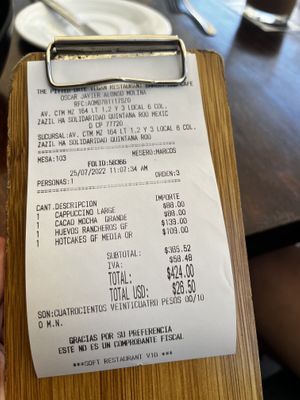 For 2!  at The Pitted Date in Playa Del Carmen