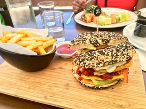 Bagelwich  at The Pitted Date in Playa Del Carmen