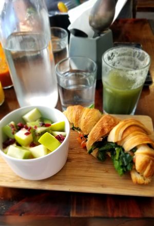 Croissant at The Pitted Date in Playa Del Carmen