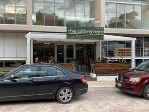 Cozy vegan restaurant ❤️ at The Pitted Date in Playa Del Carmen