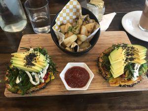 Bagelwich at The Pitted Date in Playa Del Carmen