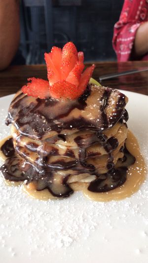 Pancakes at The Pitted Date in Playa Del Carmen