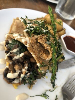 Savoury Crepe 👌🏽 at The Pitted Date in Playa Del Carmen