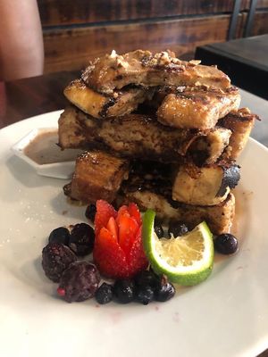 French toast  at The Pitted Date in Playa Del Carmen