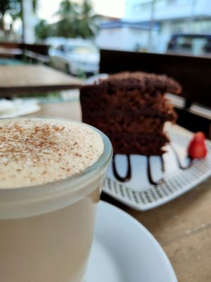 Chai Latte at The Pitted Date in Playa Del Carmen