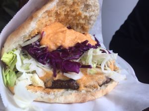 vegan burger, so good! at Lavash in Hannover