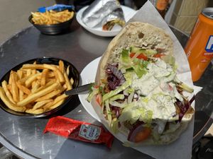 Vöner mit Pommes  at Lavash in Hannover
