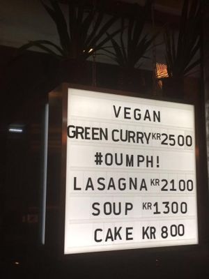 menu of the day at Kaffi Vinyl in Reykjavik