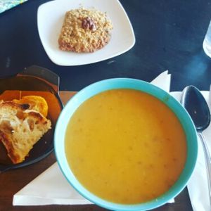 one of the best soups I've had  at Kaffi Vinyl in Reykjavik