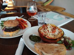 Lasagne & Ludwig :) at Kaffi Vinyl in Reykjavik