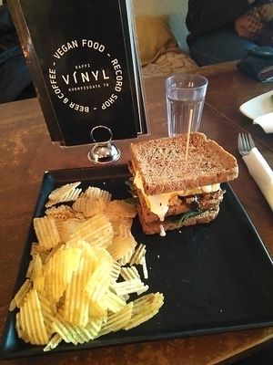 3layer sandwich at Kaffi Vinyl in Reykjavik