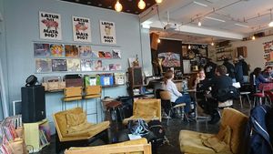 Interior at Kaffi Vinyl in Reykjavik