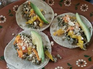 Tacos en el Cholu Market at Cholu Market in Cholula