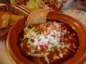 Pozole de setas at Cholu Market in Cholula
