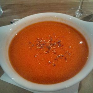 Roasted tomato soup at The Three Fishes in Great Mitton
