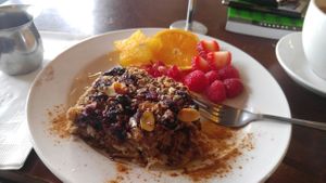 Baked Oatmeal at Flying Joe Coffee in Perrysburg