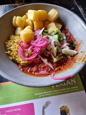 Vegan Biryani Bowl. at Edmundo Lounge in Bury St Edmunds