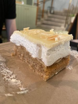 White chocolate banana cake   at Ginko - Greenhouse in Graz