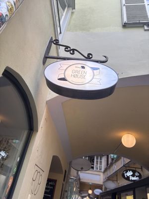 Be on the lookout for this sign in a small side passageway  at Ginko - Greenhouse in Graz