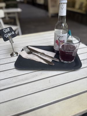 You order at the front desk, the food will be delievered to you  at Ginko - Greenhouse in Graz