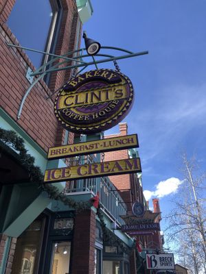   at Clint's Bakery in Breckenridge
