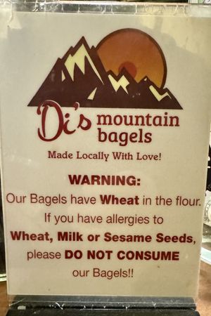 Note: no vegan bagels here (server confirmed all have milk)  at Clint's Bakery in Breckenridge
