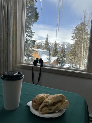   at Clint's Bakery in Breckenridge