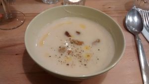 Celeriac soup at ivlo in Paris