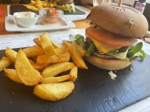 Beyond meat burger  at Hicuri in Granada