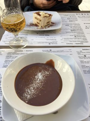 Chocolate pudding  at Hicuri in Granada