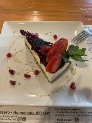Cheesecake   at Hicuri in Granada