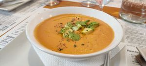 Salmorejo with avocado at Hicuri in Granada