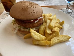 Vegan Burger (Chicken Style)   at Hicuri in Granada