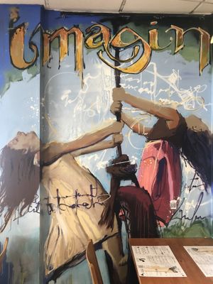 Art on the walls  at Hicuri in Granada