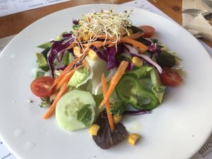 Salad (our option for plate 1 with menu of day)  at Hicuri in Granada