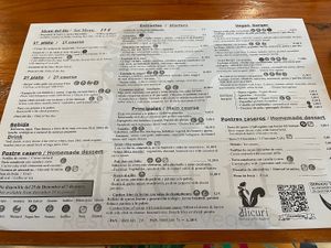 Great menu with many options   at Hicuri in Granada